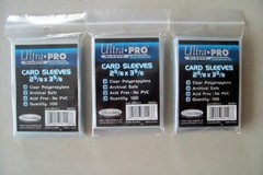 (066) 300 ULTRA PRO SOFT CLEAR SPORTS CARD SLEEVES 2-5/8 X 3-5/8 LOT OF 3 PACKS