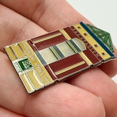 1997 P and C Stadium Opening Day Lapel Pin Syracuse Chiefs Baseball Vintage