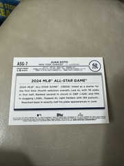 2024 Topps Update Series JUAN SOTO All Star Card ASG-7 New York Yankees