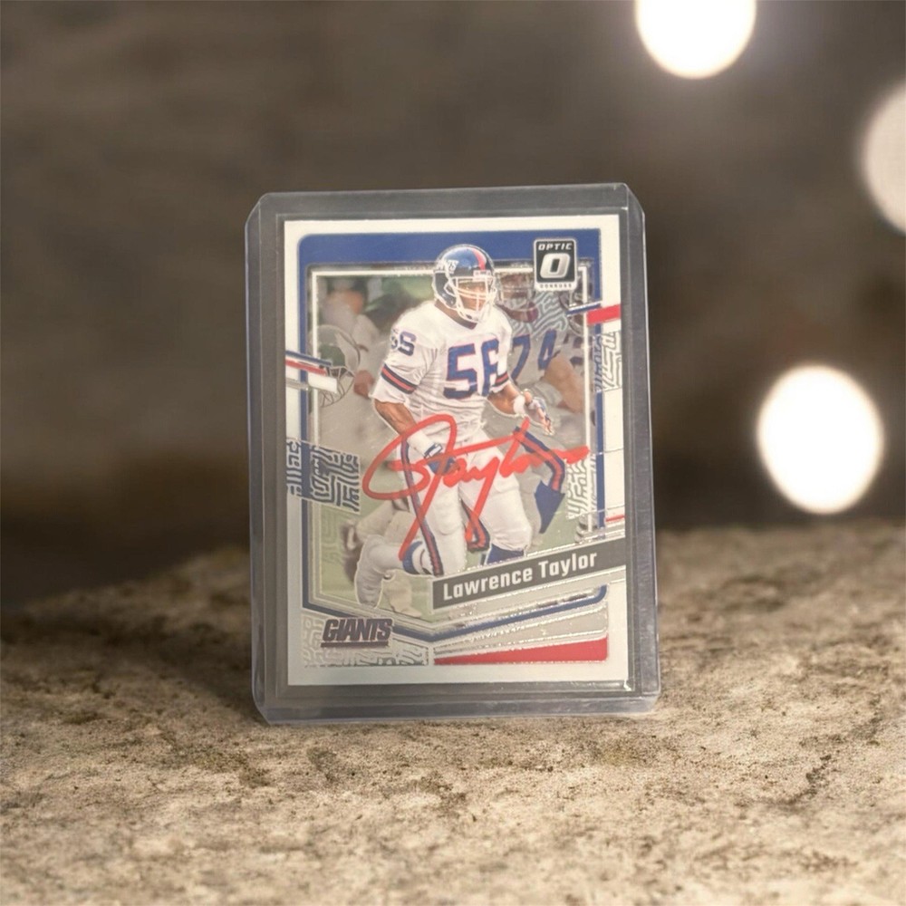 Lawrence Taylor 2023 Donruss Optic Autograph Football Card #145- SWAU Cert