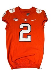 2022 Clemson Tigers Cade Klubnik #2 Game Used Orange Jersey Football Fr Season