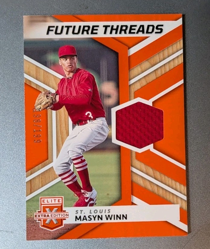 2022 Panini Elite Extra Edition – Future Threads Masyn Winn #FT-MW Orange…