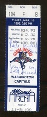 1995 Panthers v Capitals NHL Ticket 3/16 Miami Arena 84005