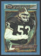1994 Topps Finest Pepper Johnson Cleveland Browns #61