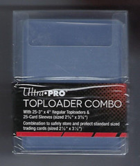 6x Ultra Pro Card Toploader Combo 25 Toploaders 25 Sleeves & Storage Box