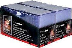 100ct Ultra PRO 3″x4″ Regular Toploaders + 100 Sleeves for 35pt Sports Card