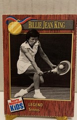 1990 Sports Illustrated for Kids Series 1 – Legend Billie Jean King #210 (RC)