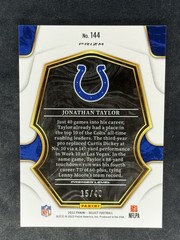 2022 Panini Select – Premier Level Jonathan Taylor #144 Red Disco Prizm /49