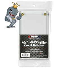 BCW Acrylic 1/2-Inch Card Holder FREE SHIP