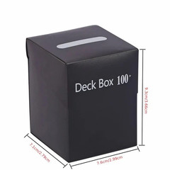 1pc Trading Card Storage Box Solid Color Card Holder Organizer Sports And Games