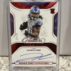 Panini 2023 Flawless Rookie Debut Signatures Jahmyr Gibbs Lions Auto Ruby /15