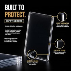 1000 Card Sleeves Top Loaders for Cards,3″X4″ Baseball Card Protectors Toploader