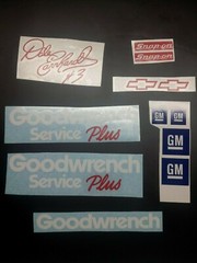 1998 DALE EARNHARDT SR 3 NASCAR GOODWRENCH HELMET REPLICA 1:1 DECALS STICKERS