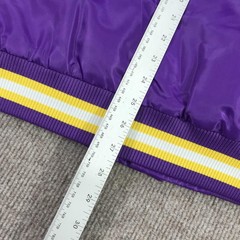 Minnesota Vikings Jacket Mens Medium Purple NFL Football Ultra Game Bomber NWT