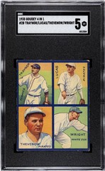 1935 Goudey 4 In 1 Wright Thevenow Lucas Traynor #2B SGC 5