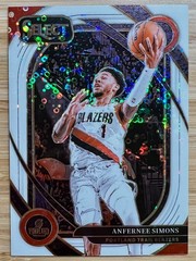 2024-25 Panini Select Courtside – Anfernee Simons #208 White disco Prizm 05/75