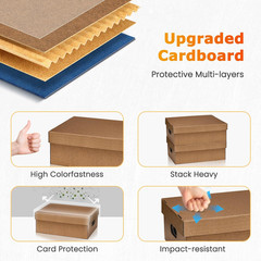 Card Storage Box, 6000 Count Bulk Card Storage Boxes, 5-Layer Corrugated Cardboa