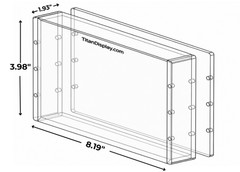 Stackable Premium Acrylic Display Case w/ Magnetic Lid for 60’s Topps Wax Box