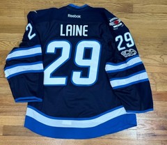 Winnipeg Jets Patrik Laine 2017 100th Anniversary Reebok Authentic Jersey Sz 54