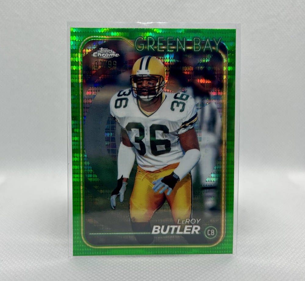 2024 Topps Chrome LeRoy Butler Green Sonar Refractor /99 #75