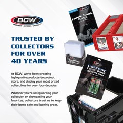BCW Collectible Card Bin – (Single, Gray) | Holds up to 1600 Single, Gray