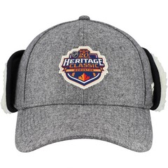 NHL Heritage Classic Hat Cap Ear Flap Winter Mens Fanatics Gray Edmonton 2023