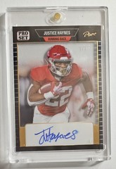 2023 LEAF PRO SET PURE ROOKIE AUTO 1/1 JUSTICE HAYNES 🔥 NFL PROSPECT BUY EARLY!