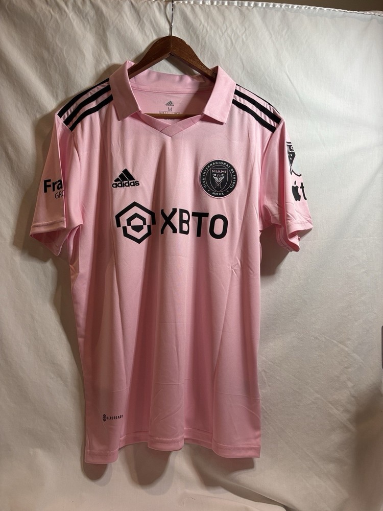 Adidas Messi Inter Miami 2022/23 Home Soccer Jersey Size Men’s Med, Pink, NWT