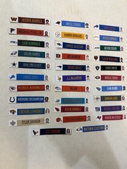 2025 NFL Starting Quarterbacks Player Labels for BCW Card Dividers – Labels ONLY