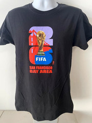 2026 FIFA World Cup Mundial San Francisco Bay Area Trophy Logo Shirt Size M
