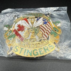 Vtg 80s Edina Hornets Hockey Limited Edition /300 Pin Minnesota BANTAM STINGERS