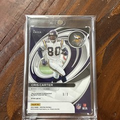 2022 Panini – Spectra Icons Neon Green Prizm Of Cris Carter Auto 9/9