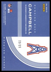 2017 Plates & Patches Earl Campbell Marquee Marks #/25 Houston Oilers SN,AU