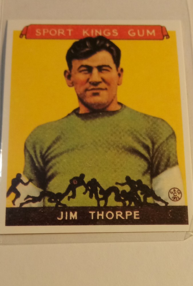 1986 1933 Goudey Sport Kings Gum Reprint – Jim Thorpe #6