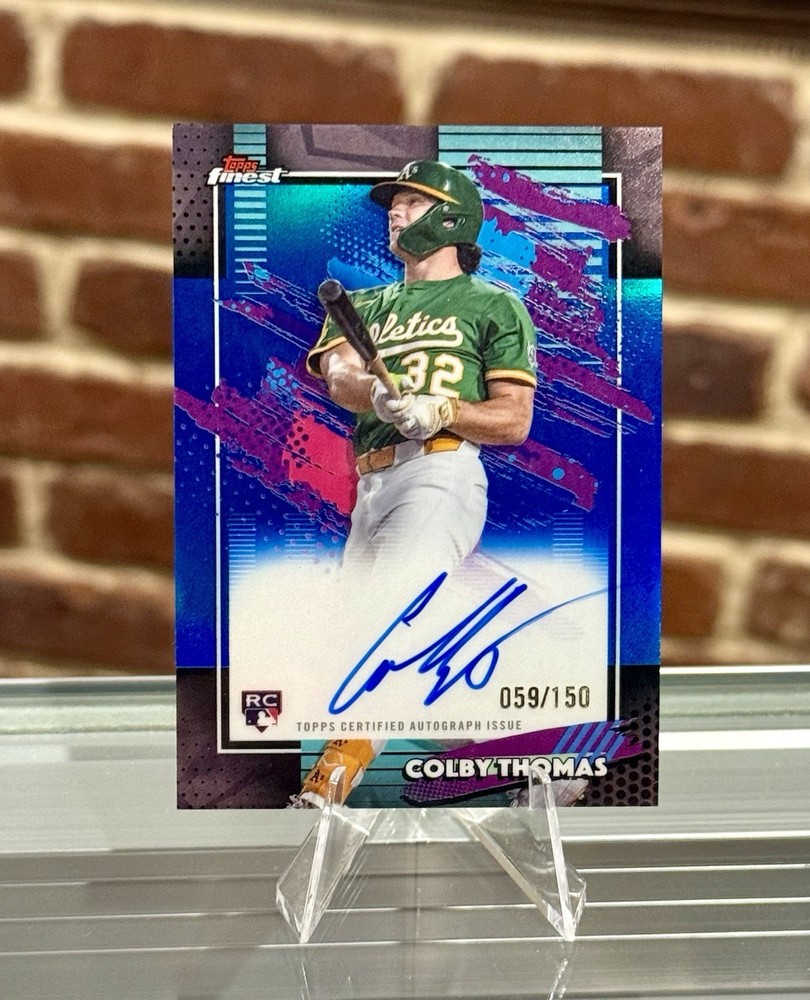 2026 Topps Finest Baseball COLBY THOMAS RC #/150 BLUE REFRACTOR ROOKIE AUTO
