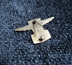 1965 Indy 500 Indianapolis Motor Speedway Silver Pin Pit Badge Pass 1658 Patina