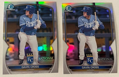(2) 2023 Bowman Chrome National NSCC Gavin Cross Prospect Refractor #MLB-48 (MM)