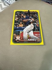 2024 Topps Series 2 YELLOW PARALLEL Jose Abreu #410 – Houston Astros