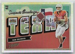 2021 Panini Prestige Seasons Greetings Sam Ehlinger RC #SG-19 Texas Longhorns