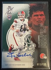 2025 Dillon Gabriel Topps Siganture Class #103 Green Auto RC /150