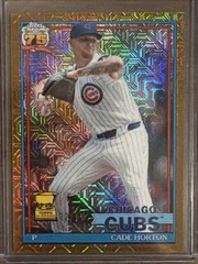 2026 Topps Series 2 Cade Horton Silver Pack Mojo Gold 22/50 Jersey Match 91C2-33