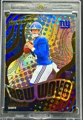 Jaxson Dart RARE ROOKIE RC BLUE WAVE REFRACTOR INVESTMENT CARD GIANTS MINT