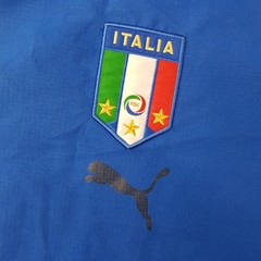 Italy Mens Football Shirt Large Blue Home 2006 World Cup Italia Training
