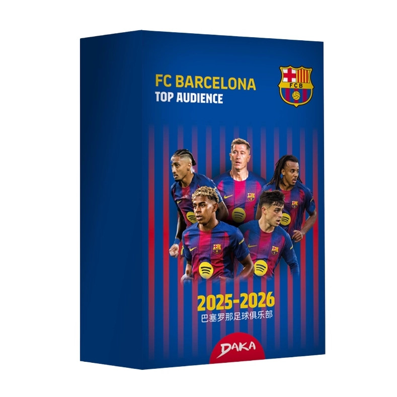 2025-26 DAKA Barcelona Team Box TOP AUDIENCE Soccer Star Cards Factory Sealed！