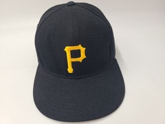 Vintage Pittsburgh Pirates New Era 59Fifty Pro Model Fitted 7 1/8 Hat Cap Wool
