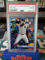 2025 Topps Cosmic Chrome – Ben Rice #174 Blue Moon Refractor /99 (RC) PSA 10 Gem