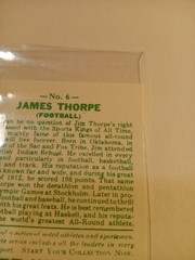 1986 1933 Goudey Sport Kings Gum Reprint – Jim Thorpe #6