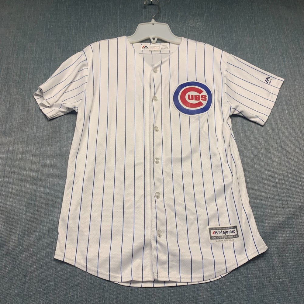 Majestic Cool Base Youth Chicago Cubs Kris Bryant 17 Baseball Jersey Size L