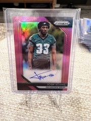 2018 Panini Prizm – Rookie Autographs Josh Adams #RA-JO Pink Prizm (AU, RC)