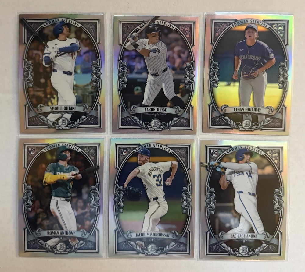 2026 Bowman – Bowman Sterling Insert Pick Your Card Complete Your Set
